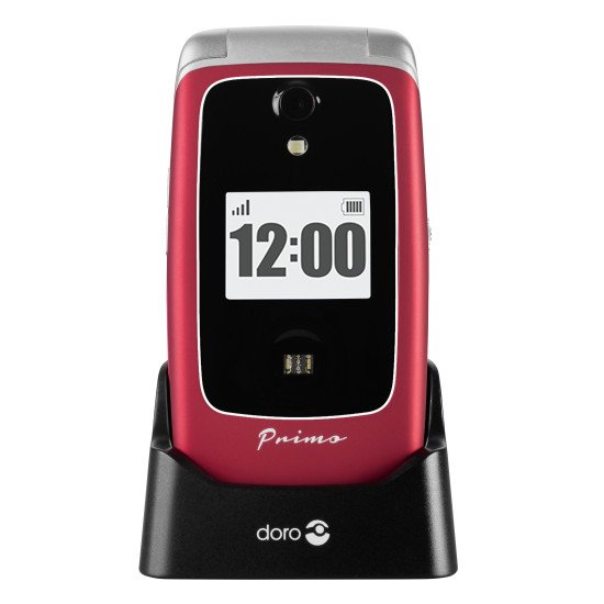 Doro Primo 418 7,11 cm (2.8") 110 g Rouge Appareil-photo de téléphone