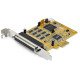 StarTech.com Carte PCI Express à 8 Ports Série RS232 - Adaptateur PCIe Série avec UART 16C1050 - Carte Contrôleur Multiport Série DB9 - Protection de Surcharge 15kV - Win & Linux