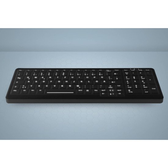 Active Key AK-C7000 clavier USB QWERTZ Allemand Noir