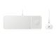 Samsung Wireless Charger Trio Casque, Smartphone, Smartwatch Blanc USB Recharge sans fil Charge rapide Intérieure