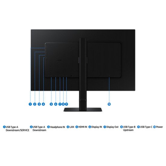 Samsung ViewFinity S6 S60UD écran PC 68,6 cm (27") 2560 x 1440 pixels Quad HD LCD Noir