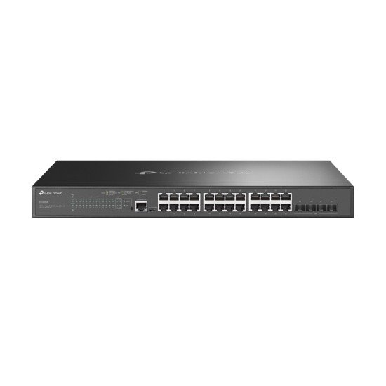 TP-Link Omada SG3428MP commutateur réseau Géré L2+ Gigabit Ethernet (10/100/1000) Connexion Ethernet POE 1U Noir