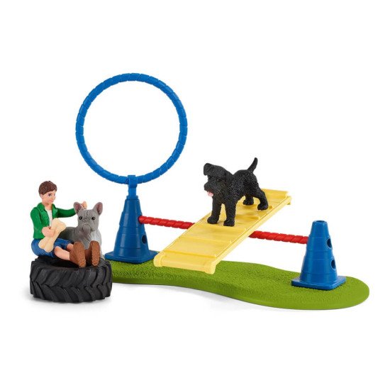 schleich Farm Life Puppy Agility Training