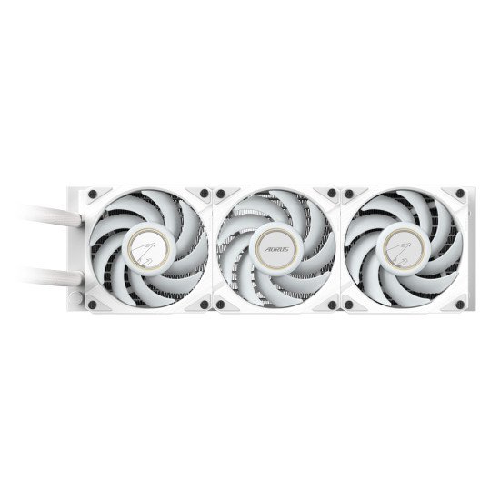 GIGABYTE AORUS WATERFORCE X II 360 ICE Refroidisseur liquide pour processeur AIO - 3x ventilateurs ARGB de 120 mm, écran LCD en couleur, DAISY-CHAIN, compatible avec Intel LGA 1851 et AMD AM5