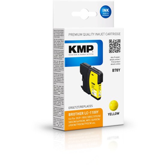 KMP B78Y cartouche d'encre 1 pièce(s) Compatible Jaune