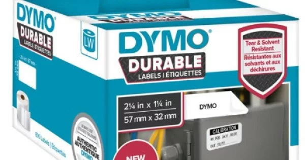 Dymo, Etiquettes durables, Polypropylène, 57x32mm, 1933084, 2112289
