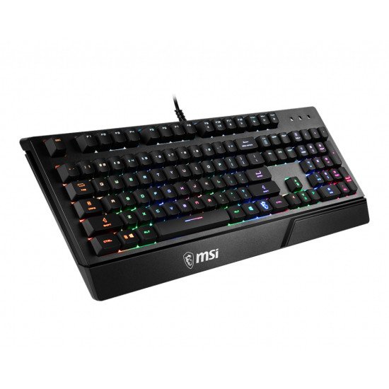 MSI VIGOR GK20 clavier Jouer USB QWERTZ Allemand Noir