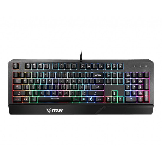 MSI VIGOR GK20 clavier Jouer USB QWERTZ Allemand Noir