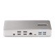 StarTech.com Station d'Accueil Thunderbolt 4 pour Écrans Multiples, Docking Station/Dock pour Quadruples/Triples/Doubles Écrans - 2x HDMI/2x DisplayPort, Hub 7x USB, Ethernet 2.5Gb, Power Delivery 98W