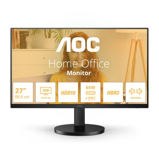 AOC B3 U27B3CF écran PC 68,6 cm (27") 3840 x 2160 pixels 4K Ultra HD LCD Noir