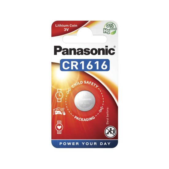 Panasonic CR-1616EL/1B pile domestique Batterie à usage unique CR1616 Lithium