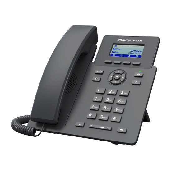 Grandstream Networks GRP2601P téléphone fixe Noir 2 lignes LCD