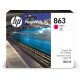 HP Cartouche d'encre PageWide XL 863, magenta, 500 ml