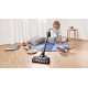 Bosch Serie 8 BKS8214W aspirateur balai et balai électrique Batterie Sec Sans sac Noir, Blanc 3 Ah