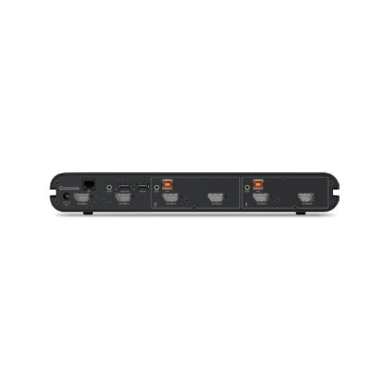 Belkin F1DN202KVM-UNN4 commutateur écran, clavier et souris Grille de montage Noir