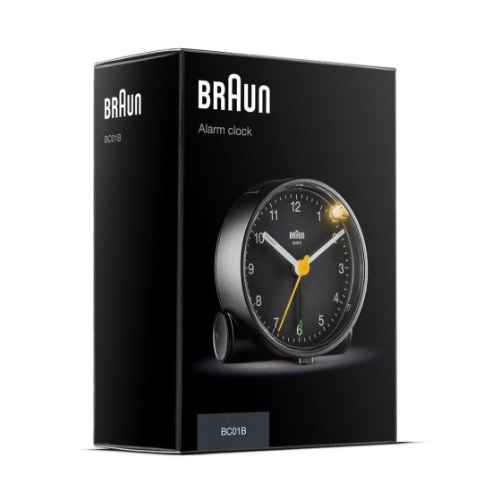 Braun BC01B Réveil à quartz Noir