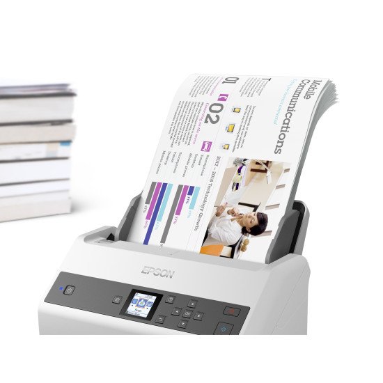 Epson WorkForce DS-870 Alimentation papier de scanner 600 x 600 DPI A3 Gris, Blanc