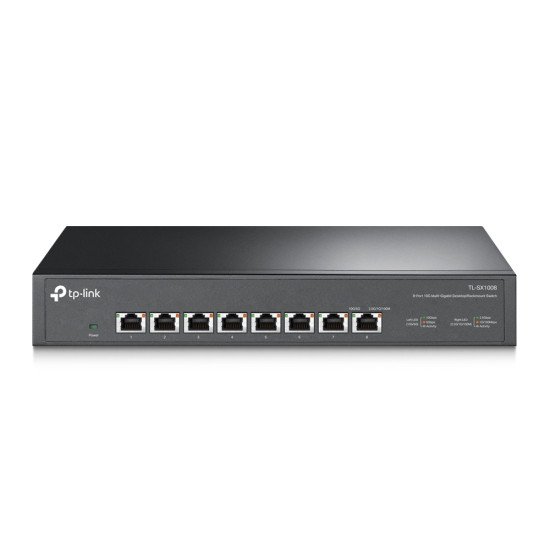 TP-LINK TL-SX1008 commutateur réseau Non-géré 10G Ethernet (100/1000/10000) Noir