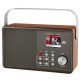 Albrecht HNALB27860 Radio portable Numérique Gris, Bois