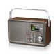 Albrecht HNALB27860 Radio portable Numérique Gris, Bois