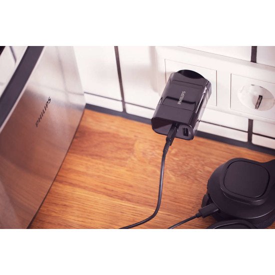 Philips DLP2621/12 chargeur d'appareils mobiles Universel Noir Secteur Intérieure