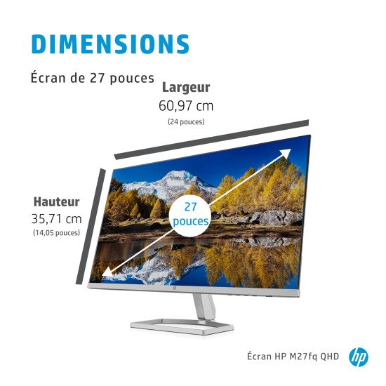 HP Écran QHD M27fq