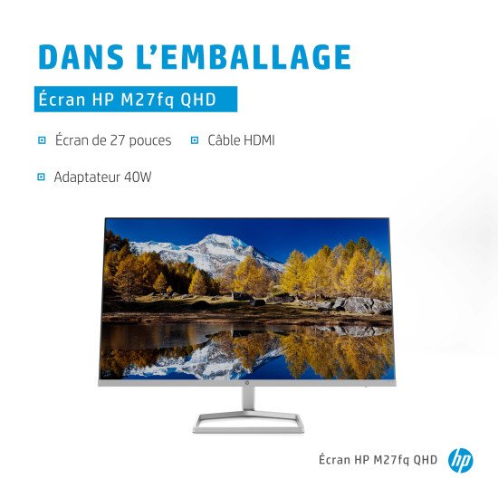 HP Écran QHD M27fq