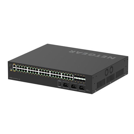 NETGEAR M4250-40G8XF-PoE++ Géré Gigabit Ethernet (10/100/1000) Connexion Ethernet, supportant l'alimentation via ce port (PoE) 2U Noir