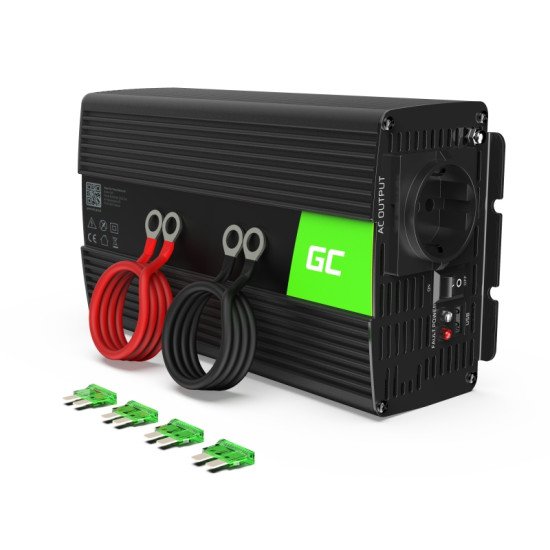 Green Cell INV08 adaptateur de puissance & onduleur Extérieure 1000 W Noir