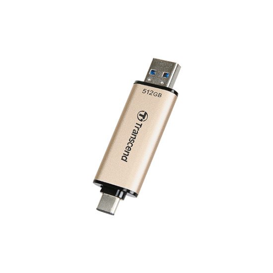 Transcend JetFlash 930C lecteur USB flash 512 Go USB Type-A / USB Type-C 3.2 Gen 1 (3.1 Gen 1) Or