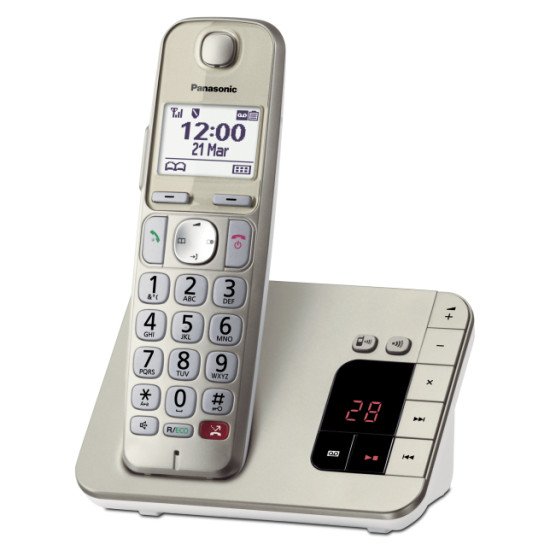 Panasonic KX-TGE260GN téléphone Téléphone DECT Identification de l'appelant Champagne