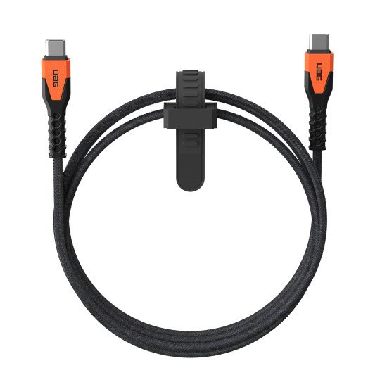 Urban Armor Gear Kevlar câble USB USB 2.0 1,5 m USB C Noir, Orange