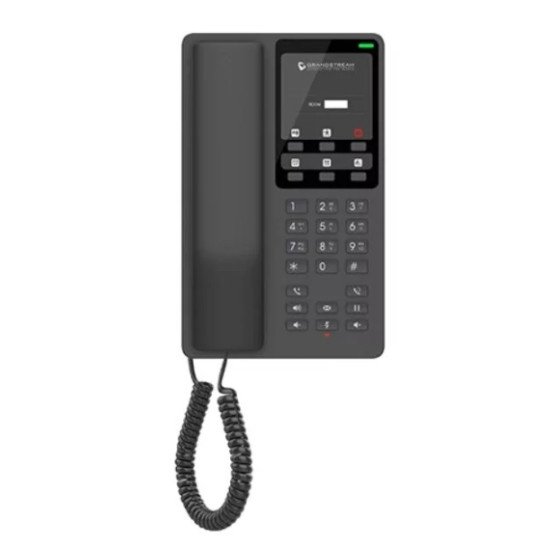 Grandstream Networks GHP621W téléphone fixe Noir 2 lignes LCD Wifi