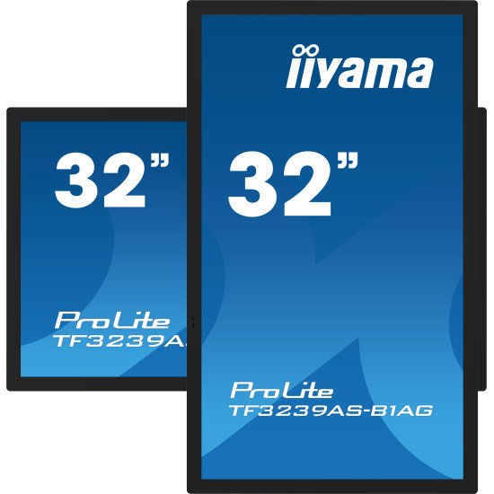 iiyama TF3239AS-B1AG affichage de messages Écran plat de signalisation numérique 80 cm (31.5") LED 500 cd/m² 2.4K Ultra HD Noir Écran tactile Intégré dans le processeur Android 24/7