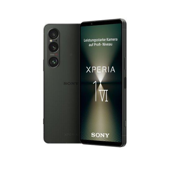 Sony Xperia 1 VI 5G 16,5 cm (6.5") Double SIM Android 14 USB Type-C 12 Go 256 Go 5000 mAh Vert, Kaki