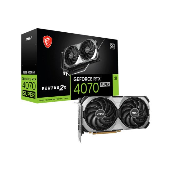 MSI VENTUS GeForce RTX 4070 SUPER 12G 2X OC NVIDIA 12 Go GDDR6X