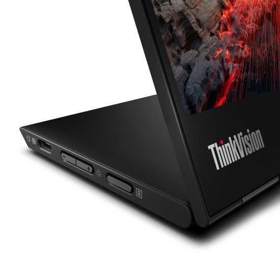 Lenovo ThinkVision M14t écran PC 35,6 cm (14") 2240 x 1400 pixels LED Écran tactile Noir