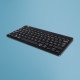 R-Go Tools Clavier ergonomique R-Go Compact Break, clavier compact avec logiciel de pause, AZERTY (BE), Bluetooth, noir