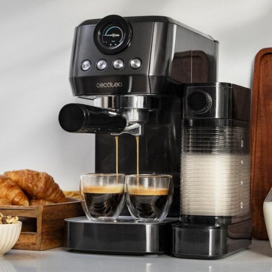 Cecotec Power Espresso 20 Steel Pro Latte Semi-automatique Machine à expresso 1,3 L