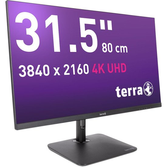 TERRA 3030234 écran PC 80 cm (31.5") 3840 x 2160 pixels 4K Ultra HD LCD Noir