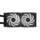 GIGABYTE AORUS WATERFORCE X II 240 Refroidisseur liquide pour processeur AIO - 2x ventilateurs ARGB de 120 mm, écran LCD en couleur, DAISY-CHAIN, compatible avec Intel LGA 1851 et AMD AM5