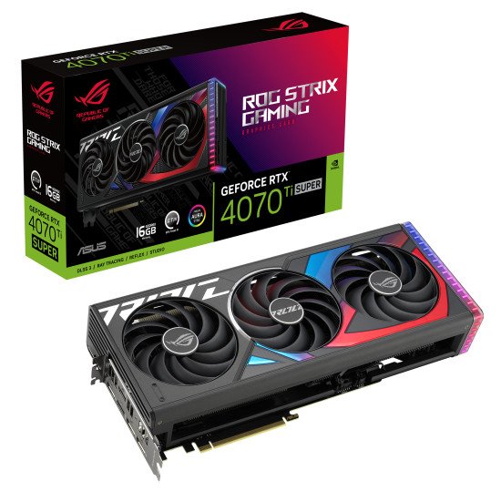 ASUS ROG -STRIX-RTX4070TIS-16G-GAMING NVIDIA GeForce RTX 4070 Ti SUPER 16 Go GDDR6X