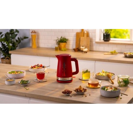 Bosch TWK4M224 bouilloire 1,7 L 2400 W Rouge