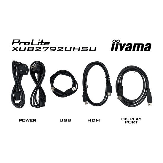 iiyama ProLite XUB2792UHSU-B6 écran PC 68,6 cm (27") 3840 x 2160 pixels 4K Ultra HD LED Noir