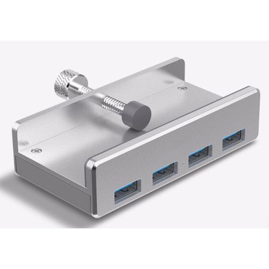 ALLNET ALL-USB3-HUB-4-CLIP hub & concentrateur USB 3.2 Gen 1 (3.1 Gen 1) Type-A 5000 Mbit/s Argent