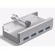 ALLNET ALL-USB3-HUB-4-CLIP hub & concentrateur USB 3.2 Gen 1 (3.1 Gen 1) Type-A 5000 Mbit/s Argent