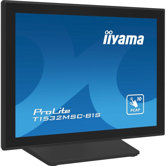 iiyama ProLite T1532MSC-B1S écran PC 38,1 cm (15") 1024 x 768 pixels XGA LCD Écran tactile Noir