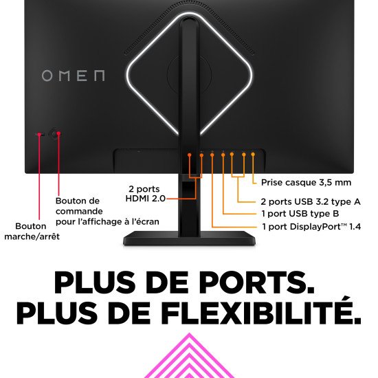 OMEN by HP Écran gamer FHD 240 Hz OMEN 27 pouces - OMEN 27s