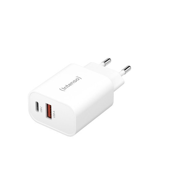 Intenso POWER ADAPTER USB-A/USB-C/7803012 Universel Blanc Secteur Charge rapide Intérieure