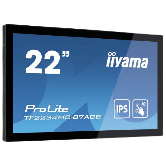 iiyama ProLite TF2234MC-B7AGB moniteur à écran tactile 54,6 cm (21.5") 1920 x 1080 pixels Plusieurs pressions Multi-utilisateur Noir